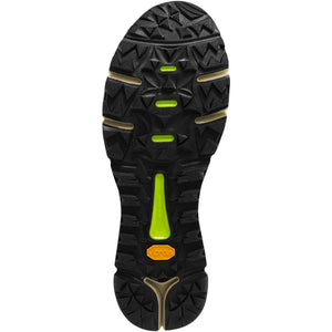 Danner Men's Trail 2650 GTX Waterproof Hiking Shoes Black and Green Tread View | ScoutTech Outfitters