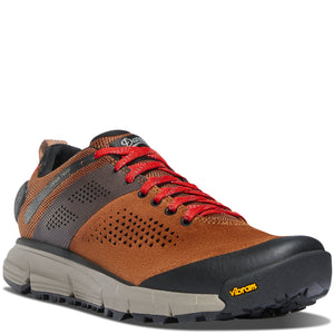 Danner Women's Trail 2650 Leather Hiking Shoes in Brown and Red Front View | ScoutTech Outfitters Mississauga Store