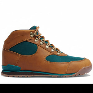 Danner Women's Jag Distressed Retro Style Hiking Boots in Brown and Deep Teal | ScoutTech Outfitters Mississauga Store