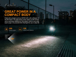 Fenix E20 V2.0 Flashlight 350 Lumens