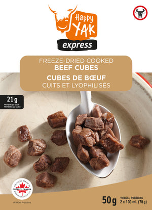 Happy Yak Freeze Dried Cooked Beef Cubes (50 grams)
