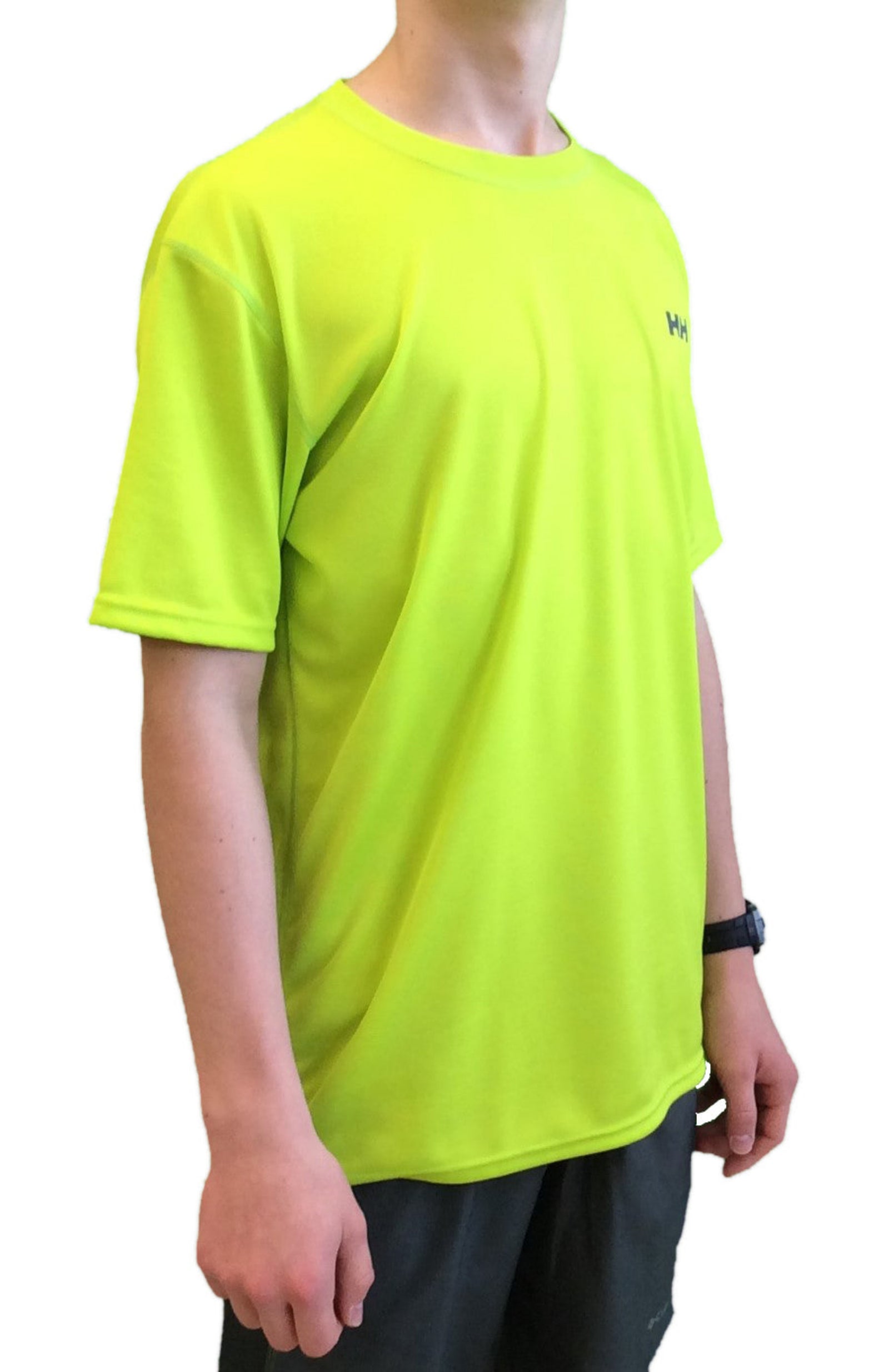 Helly Hansen Mens Utility Tee Active Shirts Yellow on Male Model | ScoutTech Outfitters