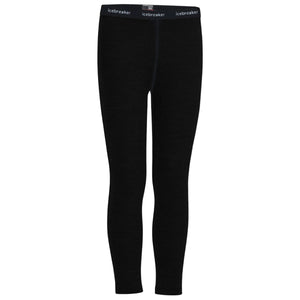 Icebreaker Merino Kids 260 Tech Thermal Leggings in Black for Kids and Teens | ScoutTech Outfitters Mississauga Store
