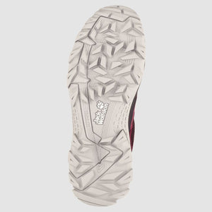 Jack Wolfskin Womens Downhill Texapore Low Waterproof Hiking Shoes in Purple White Soles View