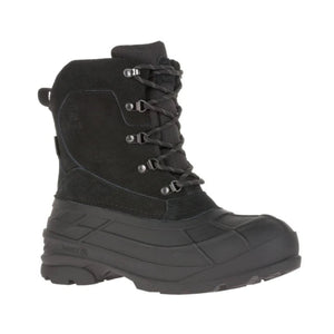 Kamik Men's FARGO 2 Wide-Fit -40 Winter Boots in Black with Waterproof Suede Upper and Rubber Bottoms | Sizes 9 & 12 US | Made in Canada | ScoutTech Outfitters