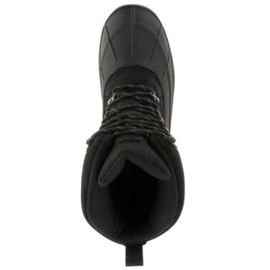 Kamik Men's FARGO 2 Wide-Fit -40 Winter Boots in Black with Waterproof Suede Upper and Rubber Bottoms Upper View | Made in Canada | ScoutTech Outfitters