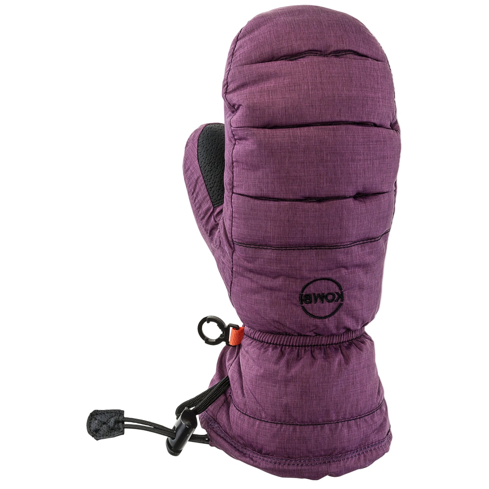 Kombi The Packable Ladies Mitt Goose Down and Waterproof Liner in Purple Heather with Kombi Logo in Black Embroidered On | ScoutTech Outfitters