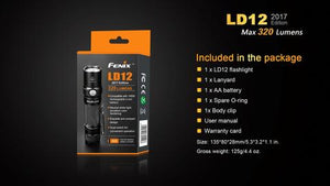 Fenix LD12 Flashlight 2017 Edition 320 Lumens