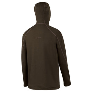 Mammut Mens Mercury Italian Pontetorto Technopile Fleece Hoody Jackets Full Zipper in Brown Back Side Showing Embroidered Logo| ScoutTech Outfitters Mississauga Store