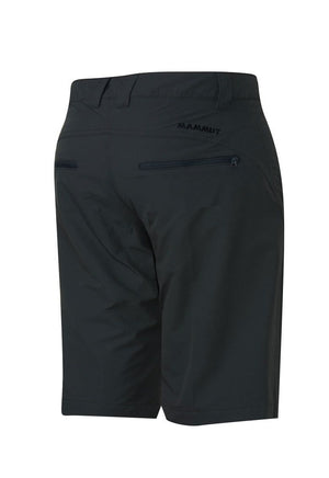 Mammut Womens Hiking and Travel Shorts in Graphite Rear View with Embroidered Logo | ScoutTech Outfitters