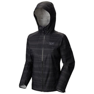 Mountain Hardwear Womens Plasmic Rain Jackets in Black | ScoutTech Outfitters Mississauga Store