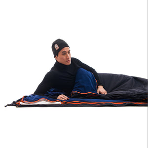 Outdoor Survival Canada OSC Igloo -70C Sleeping Bag in Cold Lake Blue displaying some of the layers | ScoutTech Outfitters