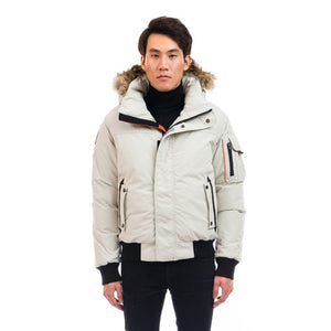 Outdoor Survival Canada OSC Men's Desna -20C Urban Down Bomber Jacket in OPAL Front View | ScoutTech Outfitters