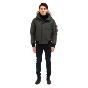 Outdoor Survival Canada OSC Men's Desna -40 Down Bomber Jackets in Steel Grey | ScoutTech Outfitters Mississauga Store