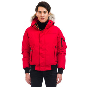 Outdoor Survival Canada OSC Men's Desna -40 Down Bomber Jackets in Red Alert | ScoutTech Outfitters Mississauga Store