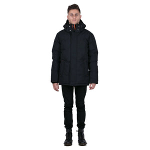 Outdoor Survival Canada OSC Men's Iqniq -40C/F Down Parka in Orca Black Front | ScoutTech Outfitters Mississauga Store