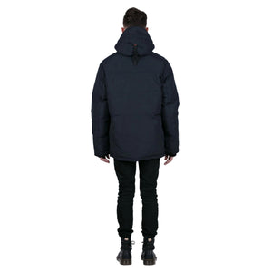 Outdoor Survival Canada OSC Men's Iqniq -40C/F Down Parka in Cold Lake Blue Back Side View | ScoutTech Outfitters Mississauga Store