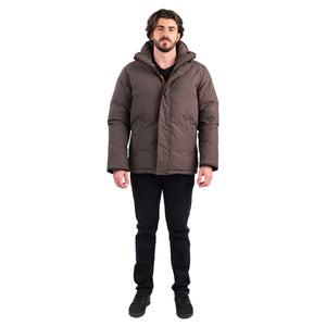 Outdoor Survival Canada OSC Men's Iqniq -40C/F Down Parka in Steel Grey Front | ScoutTech Outfitters 