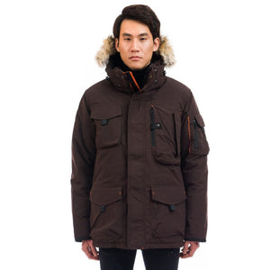 Outdoor Survival Canada OSC Men's Kanti -40 Down Parka in Chestnut Brown | ScoutTech Outfitters