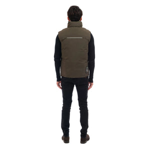 Outdoor Survival Canada OSC Men's Kayi -40 Down Vest in Alpine Moss on Model Back View | ScoutTech Outfitters 