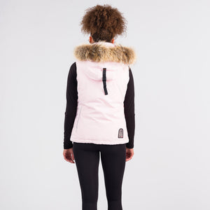 Outdoor Survival Canada OSC Miki Women's -40° Down Vest in Himalayan Pink Rear View | ScoutTech Outfitters