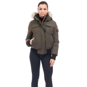 Outdoor Survival Canada OSC Nini Womens -40 Bomber Jacket in Alpine Moss | ScoutTech Outfitters