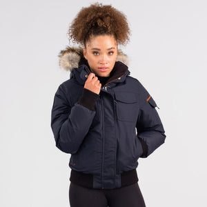 Outdoor Survival Canada OSC Nini Womens -40°C/F Bomber Jacket in Cold Lake Blue | ScoutTech Outfitters Mississauga Store
