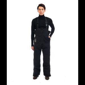 Outdoor Survival Canada OSC Unisex Klin Down Bib Pants in Black Front Casual View | ScoutTech Outfitters