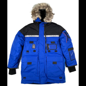Outdoor Survival Canada OSC Unisex Mission -60°C Expedition Down Parka in Blue | ScoutTech