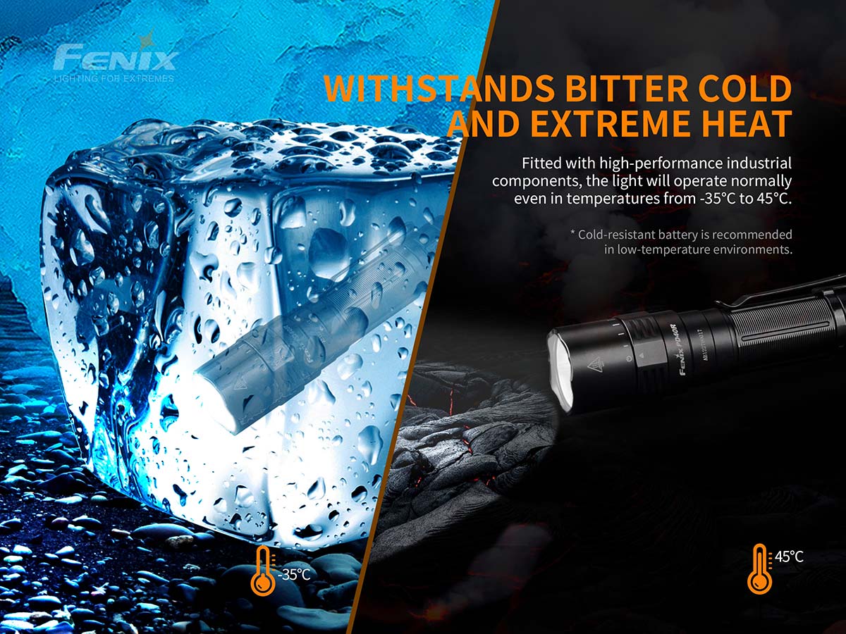 Fenix PD40R V2.0 Rechargeable Flashlight 3000 Lumens - ScoutTech