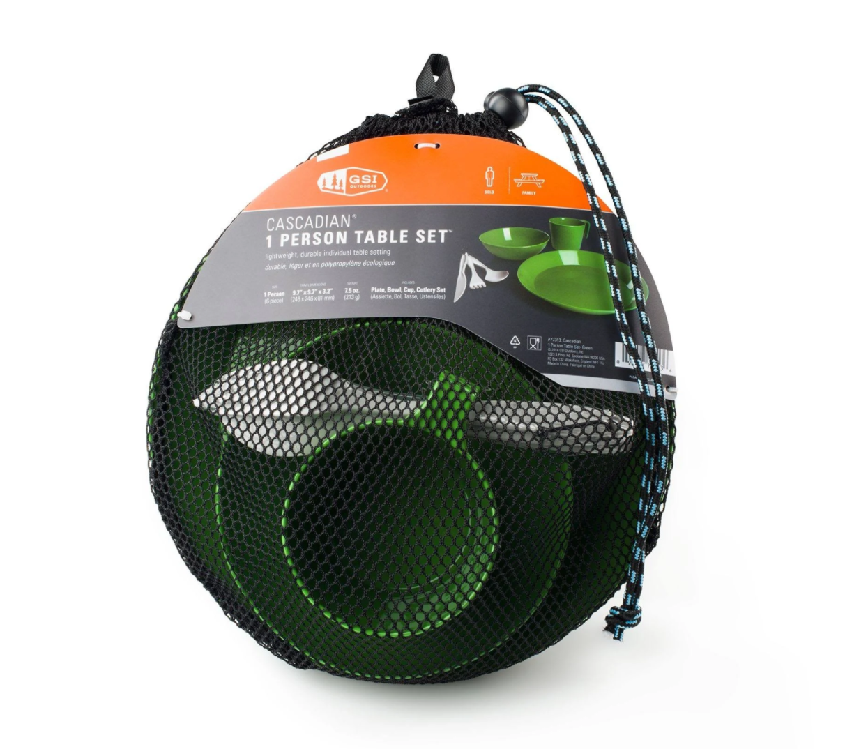 GSI Outdoors Cascadian 1-Person Table Set - ScoutTech