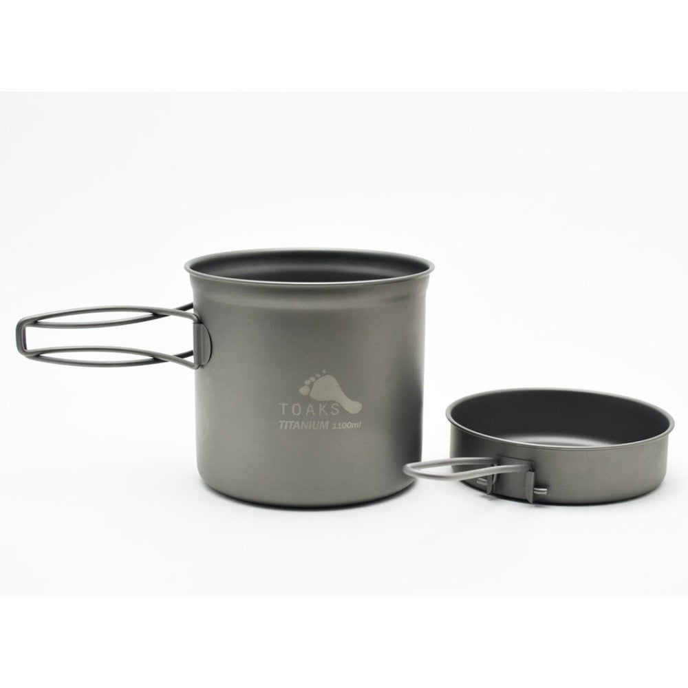 TOAKS TITANIUM 1100ML POT WITH FRY PAN LID - ScoutTech
