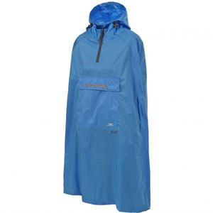 Trespass Unisex Qikpac Packaway Waterproof and Breathable Travel Ponchos in Blue | ScoutTech Outfitters