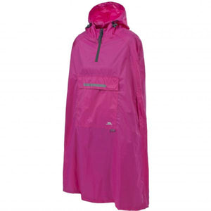 Trespass Unisex Qikpac Packaway Waterproof and Breathable Travel Ponchos in Pink | ScoutTech Outfitters