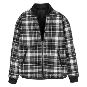 United By Blue Women's Elfreths Reversible Jackets Black and White Checks Side | ScoutTech Outfitters Mississauga Store