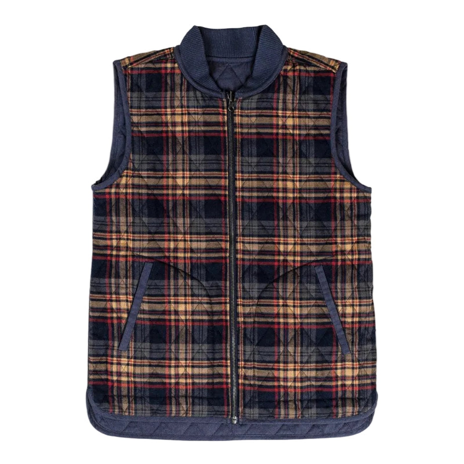 United By Blue Women's Meadowcroft Reversible Primaloft Insulated Vests Multicolour Plaid Pattern Side Size XS | ScoutTech Outfitters Mississauga Store