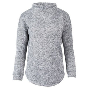 United By Blue Womens Medfield Polartec Knit Pullovers in Light Grey Heather Size Small | ScoutTech Outfitters Mississauga Store