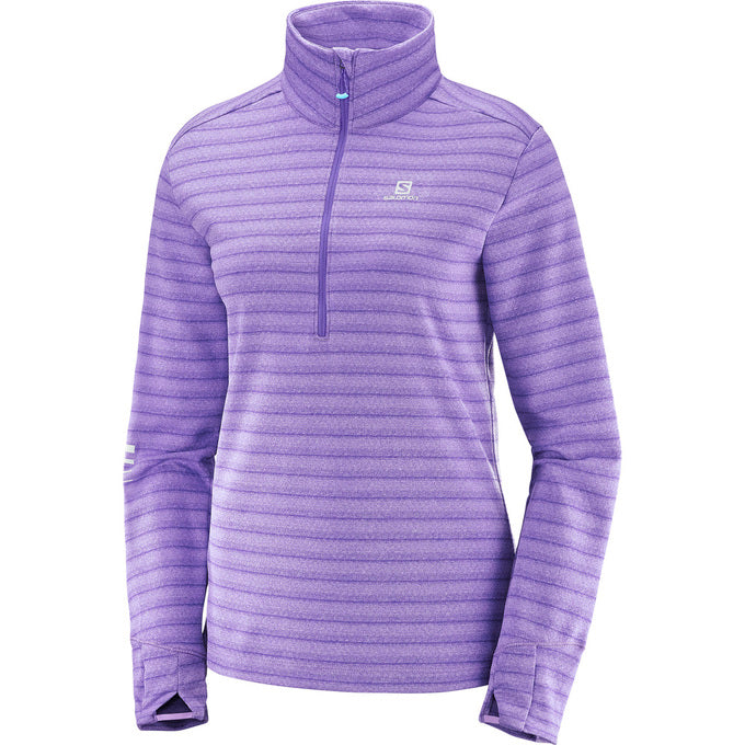Salomon Women's Lightning HZ Running Pullovers - ScoutTech