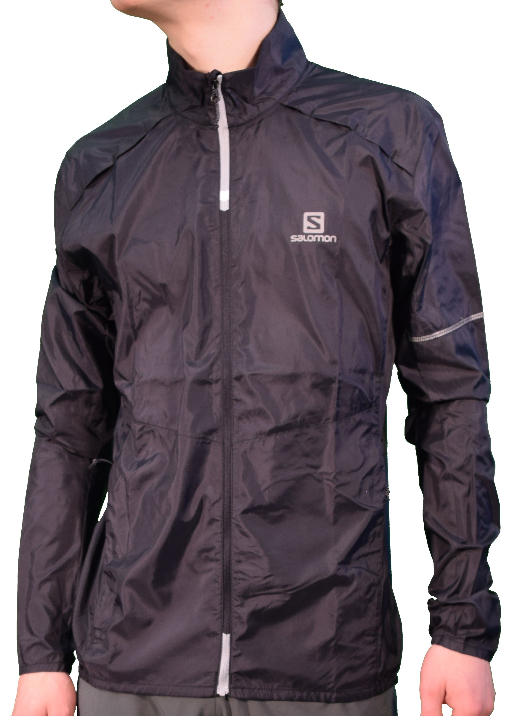 Salomon Mens Agile Wind Jacket Running Windbreaker - ScoutTech