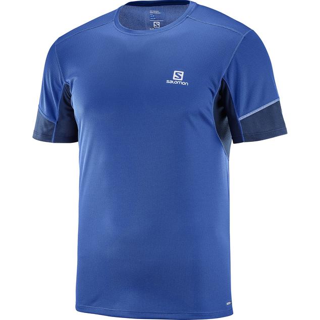 Salomon Mens Agile Short Sleeve Active Tee Shirts - ScoutTech