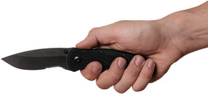 Kershaw Blur Serrated Glass Breaker Folding Pocket Knife USA Made