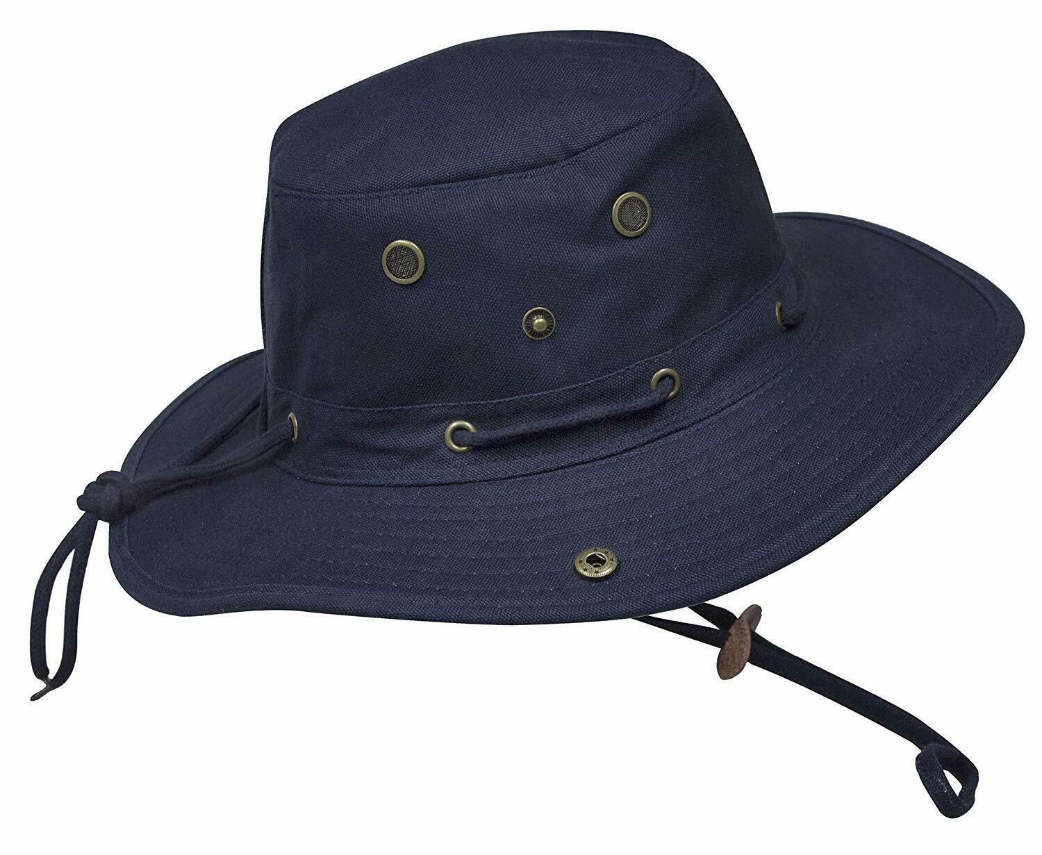 Misty Mountain Canvas Bosun Sun Hats with Snap Sides & Floating Brim - ScoutTech