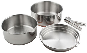 Chinook Plateau Stainless Steel 2 Person Cooksets