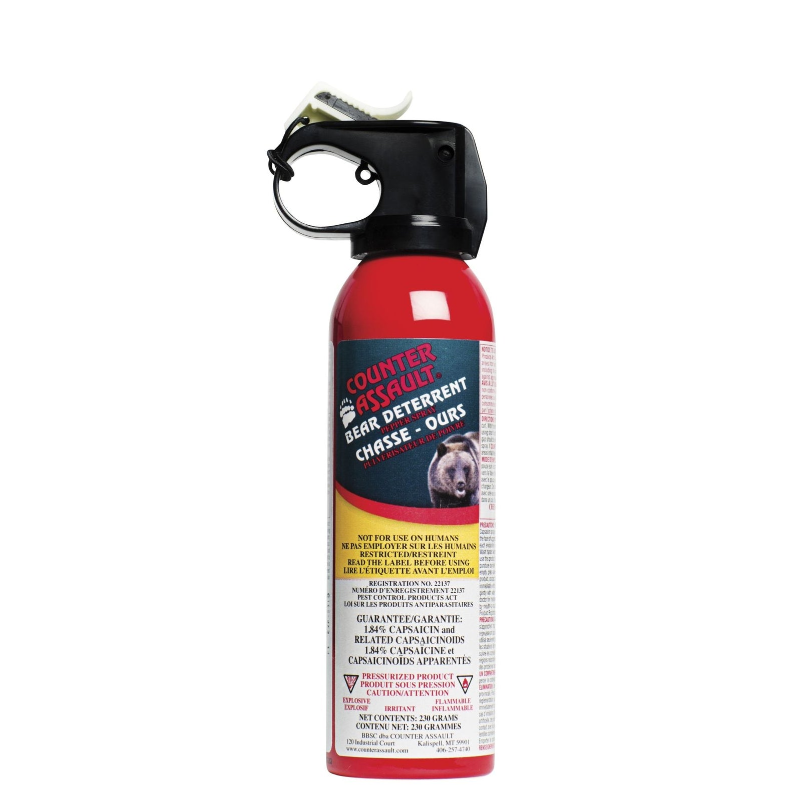 Counter Assault 230g Bear Deterrent Spray with Nylon Carry Case - ScoutTech