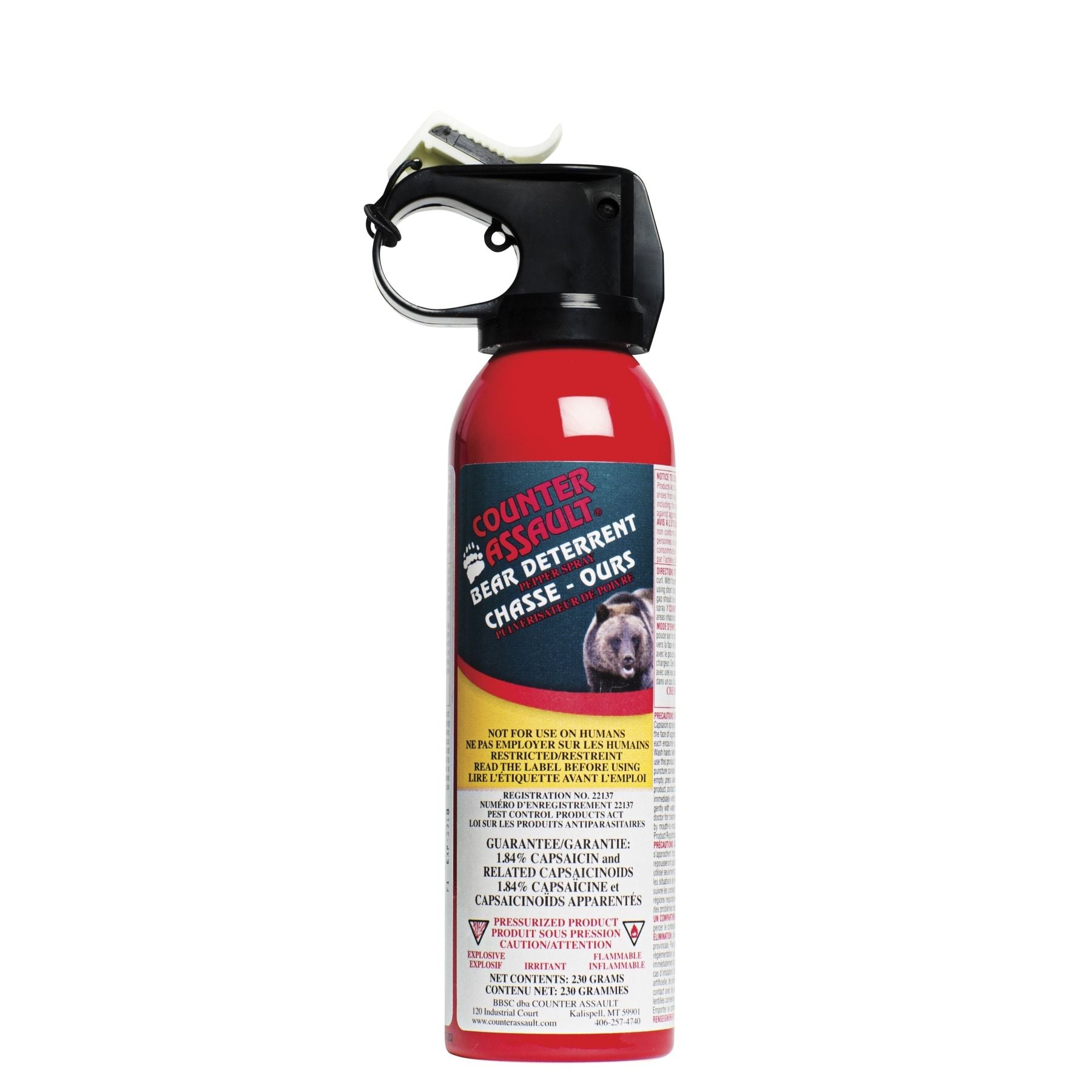 Counter Assault 230g Bear Deterrent Spray with Nylon Carry Case - ScoutTech