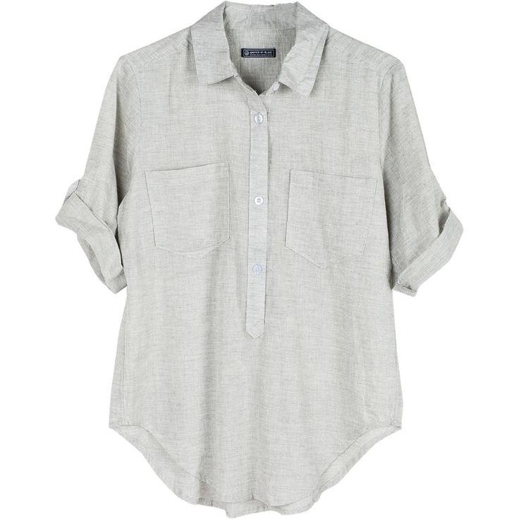 United By Blue Womens Torrey Popover Organic Cotton Shirts - ScoutTech