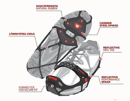 Yaktrax Unisex Run Ice Traction Device - ScoutTech Outfitters