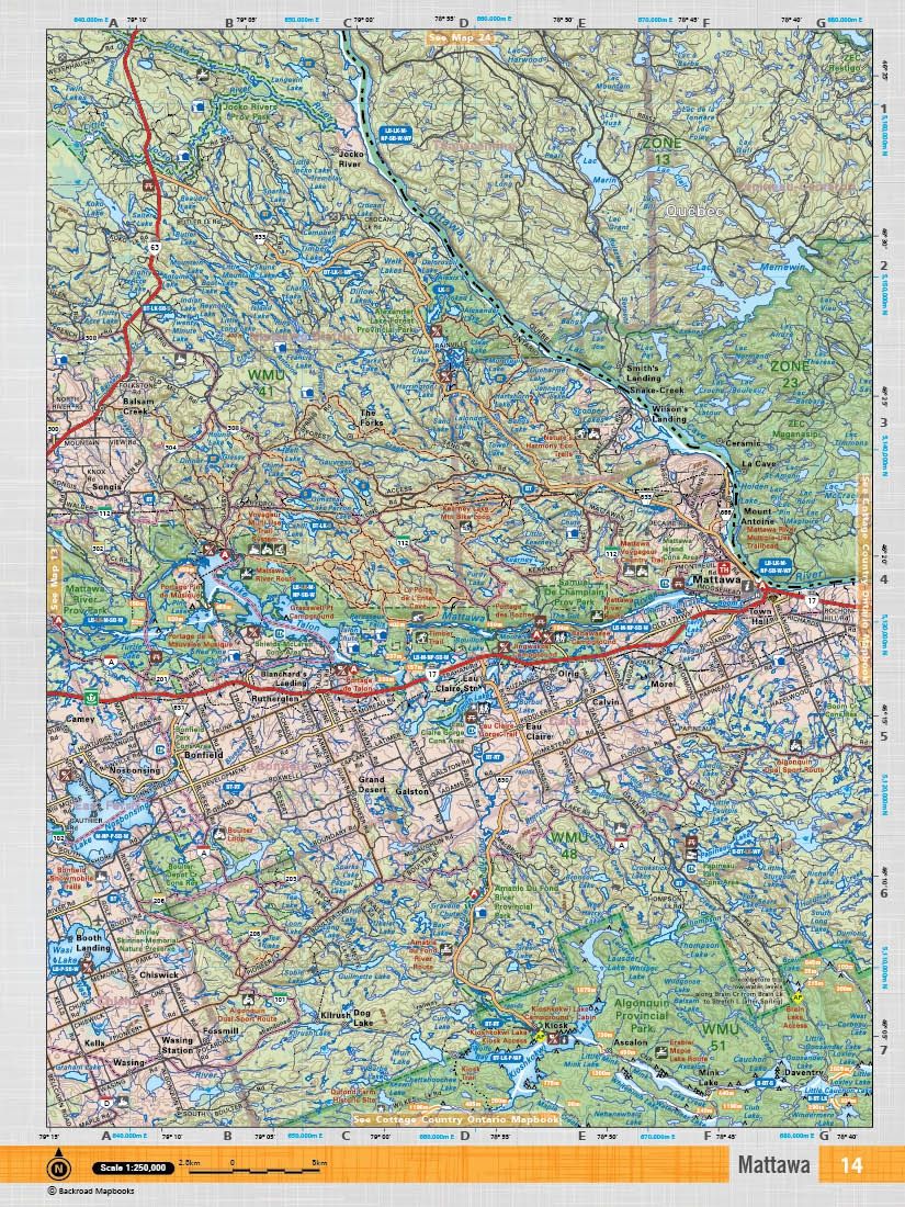 Backroad Mapbooks  Northeastern Ontario - Spiral Book 5th Edition - ScoutTech Outfitters