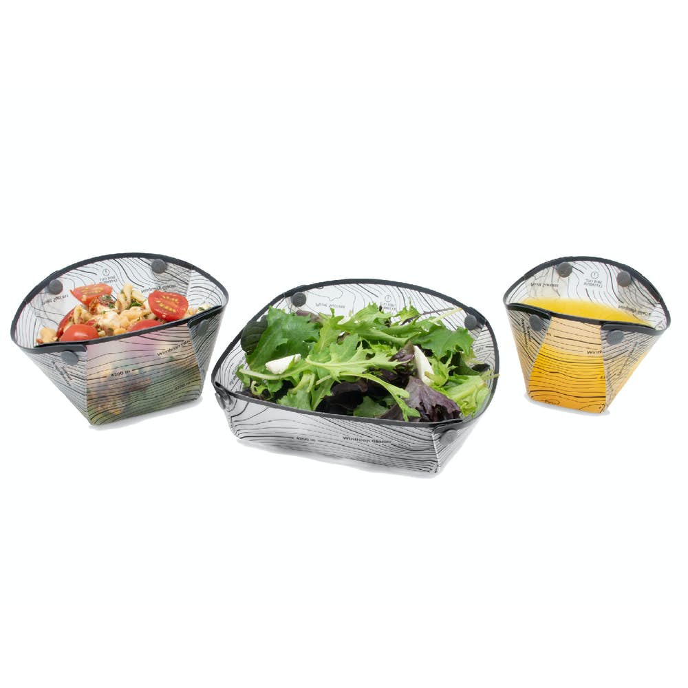 Fozzils Snapfold Solo Pack 3-Piece Fold Flat Tableware Set - ScoutTech