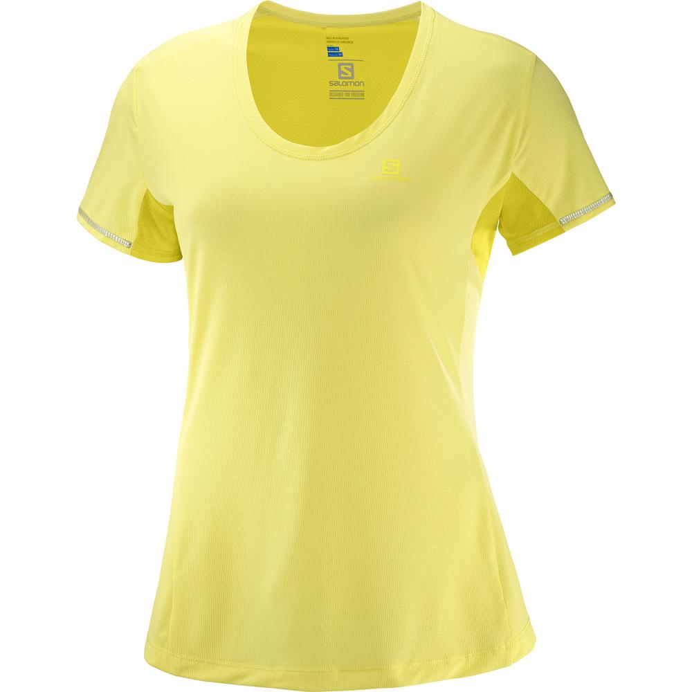 Salomon Womens Agile Short Sleeve Running Tee Shirts - ScoutTech